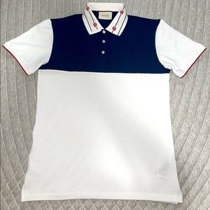 Gucci Cotton polo with embroidered collar